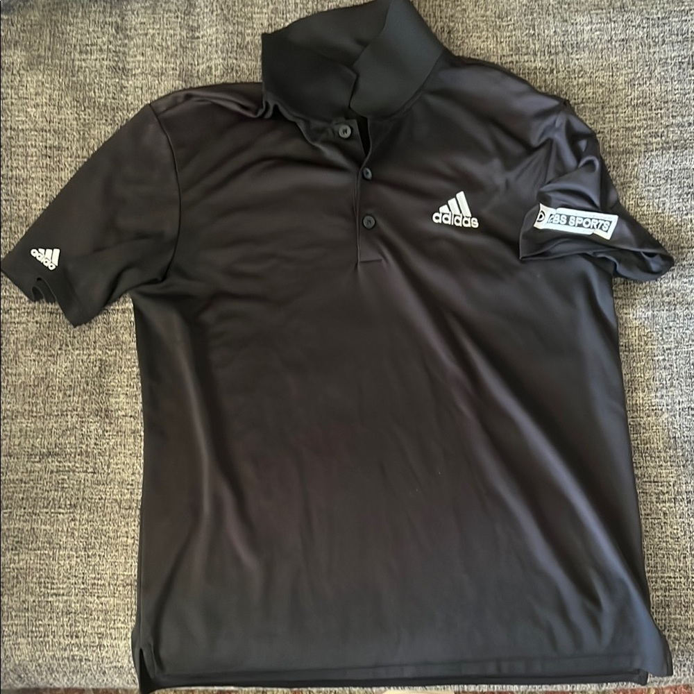Adidas Men's Black Polo Shirt